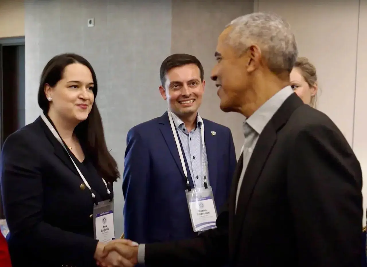 Ana Barjasic meeting President Barack Obama