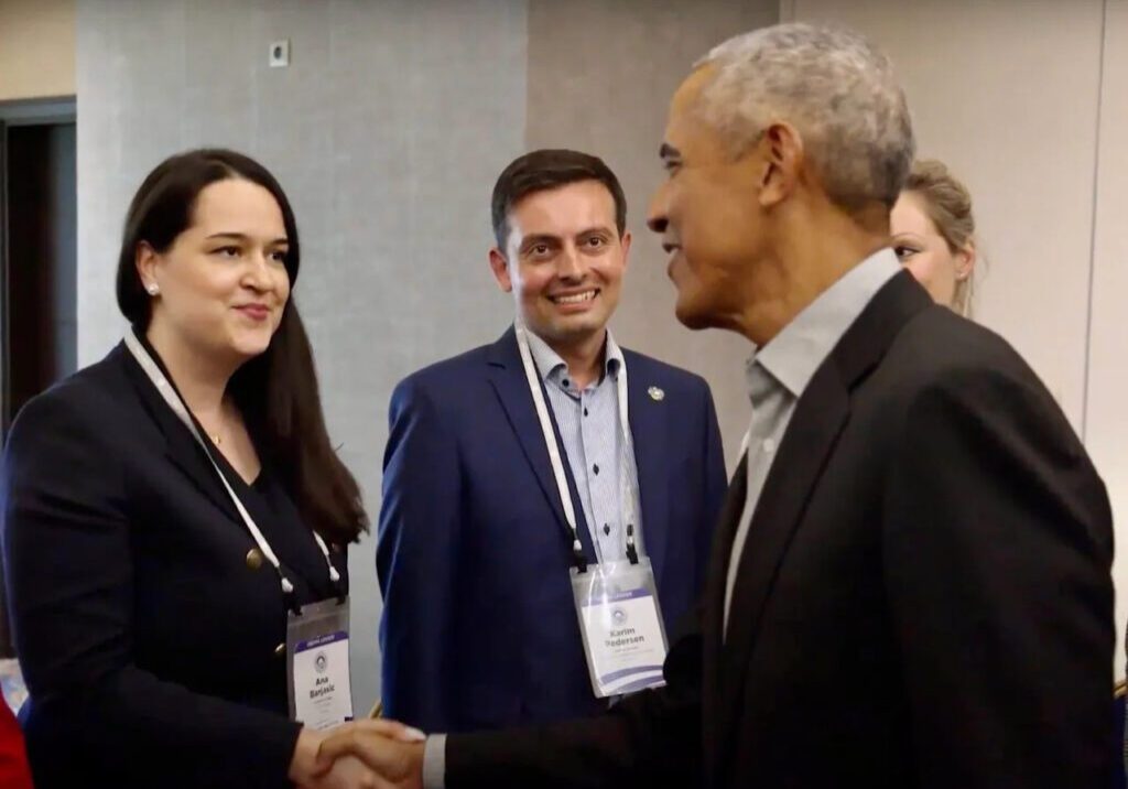 Ana Barjasic meeting President Barack Obama